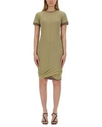 Sportmax - Round Neck Knee Length Dress - Lyst