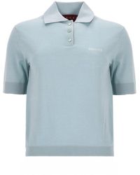 Gucci - Logo Shirt Collar Polo - Lyst