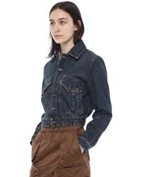 DIESEL - Solid Shirt Collar Jacket - Lyst
