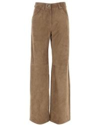 Brunello Cucinelli - Regular Flat Front Pants - Lyst