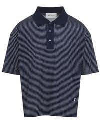 Ami Paris - Ami Striped Boxy Fit Polo - Lyst