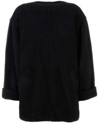 MM6 by Maison Margiela - Wool Blend Oversize Sweater - Lyst