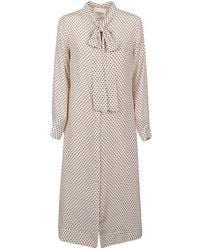CRI.DA - Polka Dot Silk Midi Dress - Lyst