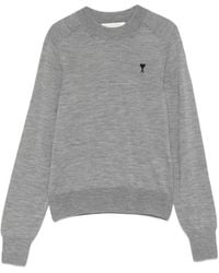 Ami Paris - Ami De Coeur Wool Sweater - Lyst