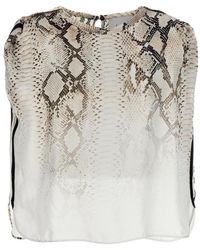 Nude - Snake Print Blouse - Lyst