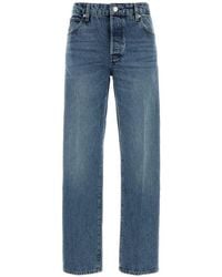 FRAME - Light Straight High Rise Jeans - Lyst