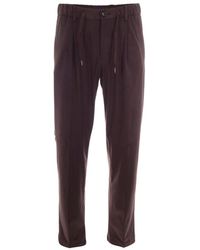 Herno - Dark Pinces Drawstring Formal Pants - Lyst