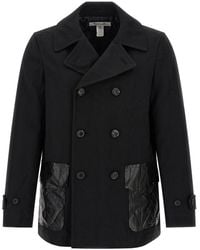 Comme des Garçons - Double-Breasted Canvas Caban Jacket - Lyst