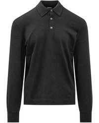 ZEGNA - Dark Solid Polo - Lyst