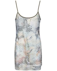 DIESEL - Scoop Neck Mini Dress - Lyst