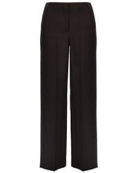 Fendi - Grain De Poudre Wool Trousers - Lyst