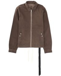 Rick Owens - Jacket Zipfront Cotton - Lyst