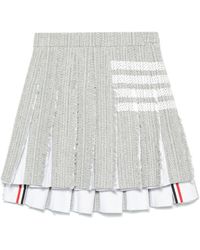 Thom Browne - 4Bar Cotton Blend Skirt - Lyst