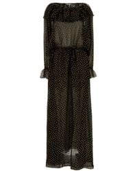 Bode - Embroidered Silk Blend Stadium Dress - Lyst