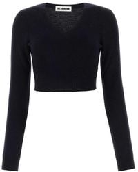 Jil Sander - Midnight Wool Sweater - Lyst