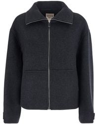 Semicouture - Solid Shirt Collar Jacket - Lyst