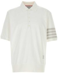 Thom Browne - Solid Shirt Collar Polo - Lyst