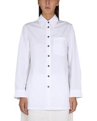 Jil Sander - Poplin Shirt With Pointed Collar - Lyst
