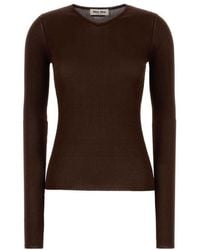 Miu Miu - Knitted V Neck Sweater - Lyst