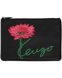 KENZO - Logo Clutch - Lyst