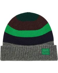 Paul Smith - Striped Beanie Cap - Lyst