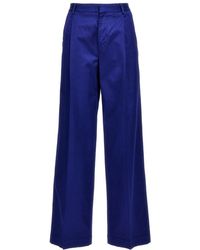 Cellar Door - Stretch Viscose Wide-Leg Pants - Lyst