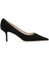 Jimmy Choo - Solid Pointed Toe Pumps - Lyst