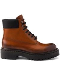 Prada - Leather Boots - Lyst