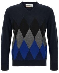 Ballantyne - Dark V Neck Sweater - Lyst