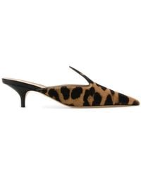 Ferragamo - Salvatore Printed Calf Hair Dorye Mules - Lyst