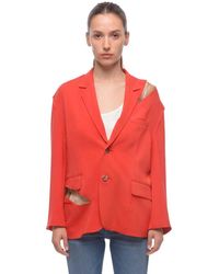 Undercover - Solid Notched Lapel Blazer - Lyst