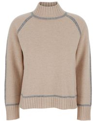 Max Mara - Knitted Turtle Neck Sweater - Lyst