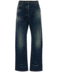 Prada - Straight Mid Rise Jeans - Lyst