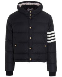 Thom Browne - 4-Bar Hooded Puffer Jacket - Lyst