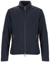 Moorer - Solid Mock Collar Jacket - Lyst