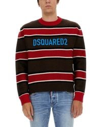 DSquared² - Horizontal Striped Knit Sweater - Lyst