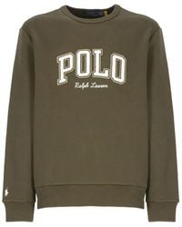 Ralph Lauren - Crewneck Embroidered Logo Sweatshirt - Lyst