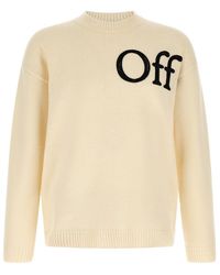Off-White c/o Virgil Abloh - Off Logo Crew Neck Sweater - Lyst