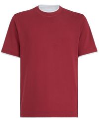 Brunello Cucinelli - Cotton T-Shirt - Lyst