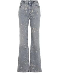 McQueen - Flared High Rise Jeans - Lyst