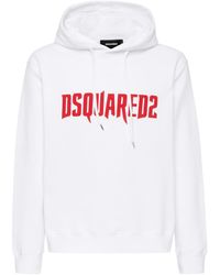 DSquared² - Logo Print Hoodie - Lyst