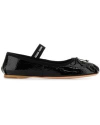 Miu Miu - Naplak Ballerinas - Lyst