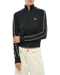 DIESEL - Logo Mock Collar Sweatshirt - Lyst