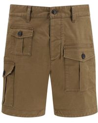 DSquared² - Solid Cargo Shorts - Lyst