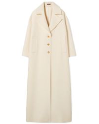 Gucci - Wool And Silk Blend Long Coat - Lyst