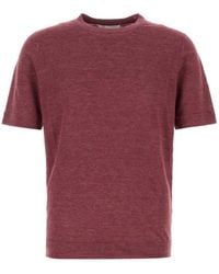 Brunello Cucinelli - Solid Crew Neck Polo - Lyst
