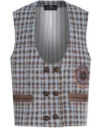 Etro - Light Striped Vest - Lyst