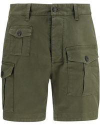 DSquared² - Solid Cargo Shorts - Lyst