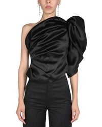 ANOUKI - Solid One Shoulder Top - Lyst