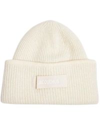 Jacquemus - Off Logo Beanie Cap - Lyst
